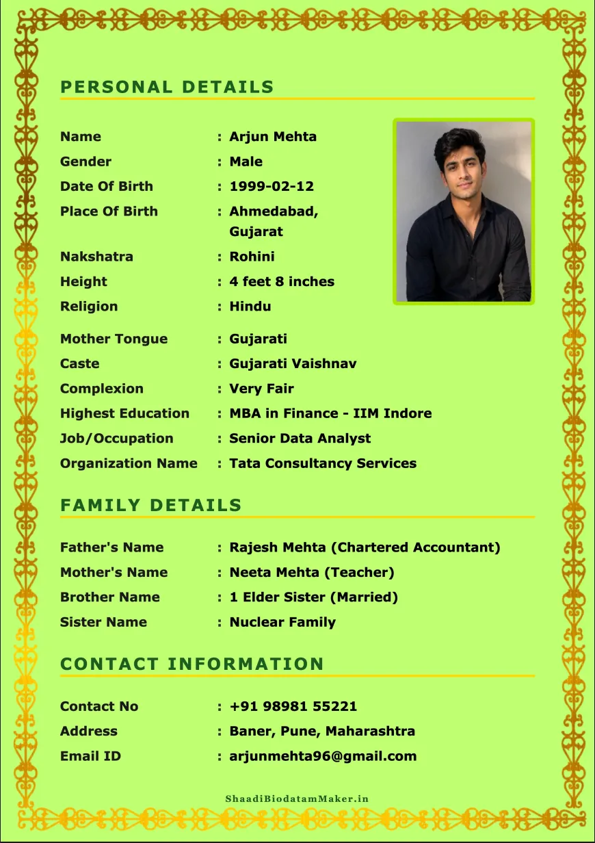 Wedding Biodata Maker